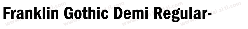 Franklin Gothic Demi Regular字体转换